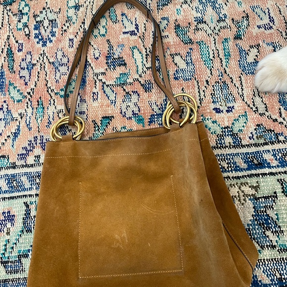 Tory Burch Suede Tote Bag - Picture 3 of 5